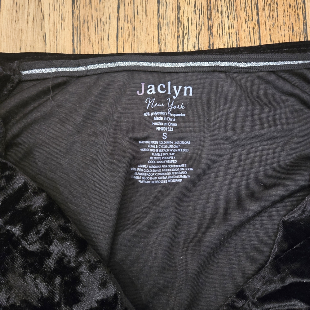 Jaclyn New York 2-Piece Pajama‎ Set Long Sleeve Shirt And Pants, Black, Small - Picture 3 of 13